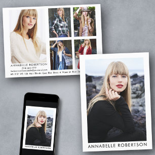 Convites Placa Fotográfica Comp do Ator 6 do Modelo Moderno