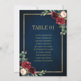 Convites Placa Gráfico Floral Dourada Sentado com Blush do 