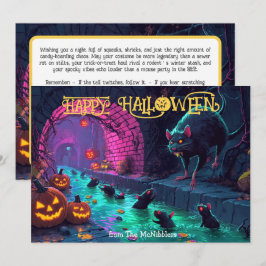 Convites Placa inicial do Halloween Sewer Soirée