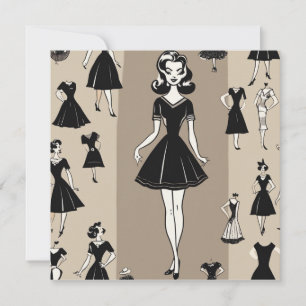 Convites Placa LBD Chic: Elegância sem esforço