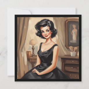 Convites Placa LBD Chic: Elegância sem esforço