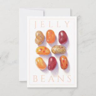 Convites PLACA PLANA 3,5x5 FALL JELLY BEANS