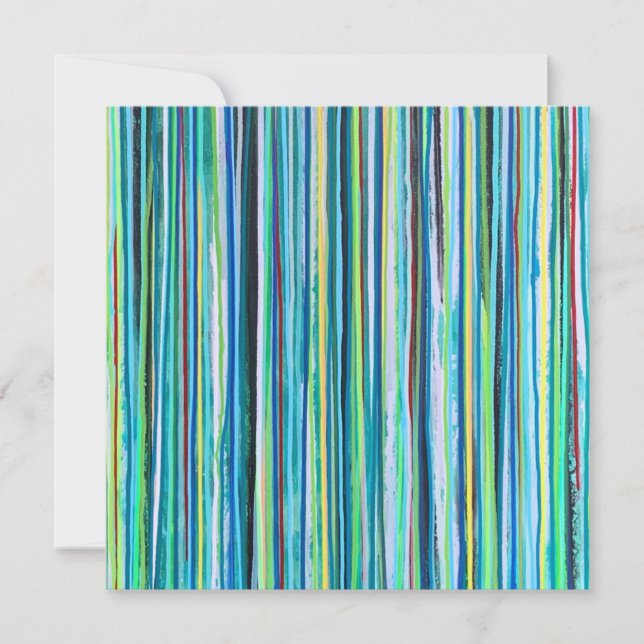 Convites Placa plana de água em queda (Frente)