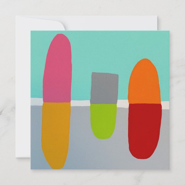 Convites Placa Plana de Pílulas Feliz (Frente)