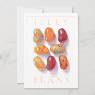 Convites PLACA PLANA FALL JELLY BEANS 4.5x6.25