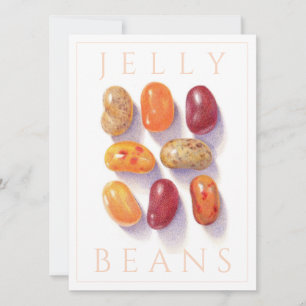 Convites PLACA PLANA FALL JELLY BEANS 5.5x7.5