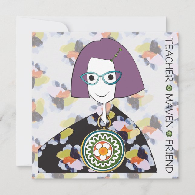 Convites Placa plana Mah Jongg Maven (Frente)