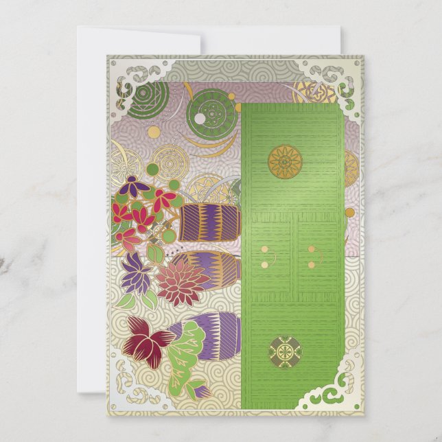 Convites Placa Plana Mesa Verde Mah Jong (Frente)