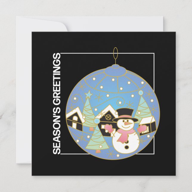 Convites Placa plana para riso de Natal (Frente)