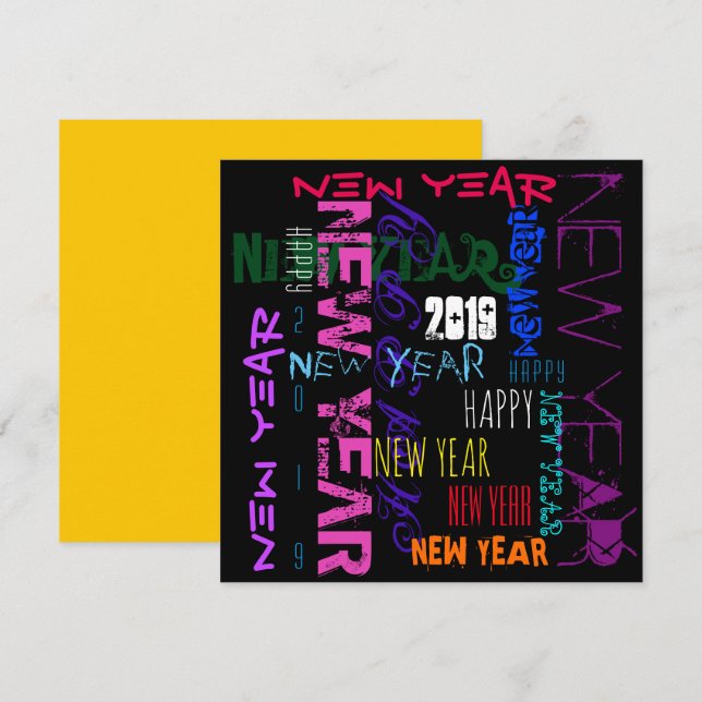 Convites Placa plana quadrada Pop 2019 (Frente/Verso)