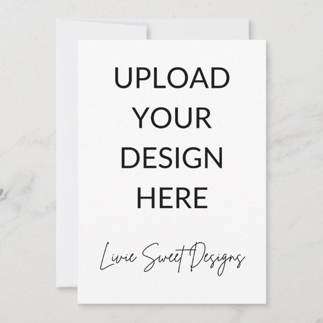 Convites Placa retrátil de 5" x 7" (Frente)