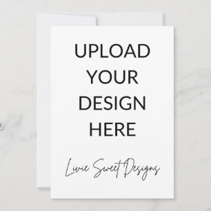 Convites Placa retrátil de 5" x 7"