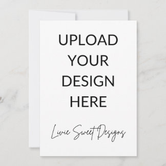 Convites Placa retrátil de 5" x 7"