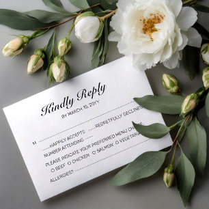 Convites Placa RSVP de Casamento de Praia Romance