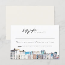 Placa RSVP de Destino do Skyline do SAN DIEGO Wate