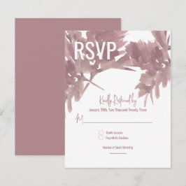 Convites Placa RSVP de Folha de Água do casamento outono