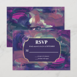 Convites Placa RSVP de Pintura em Branco