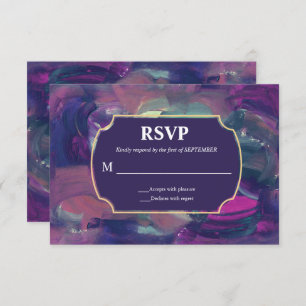 Convites Placa RSVP de Pintura em Branco