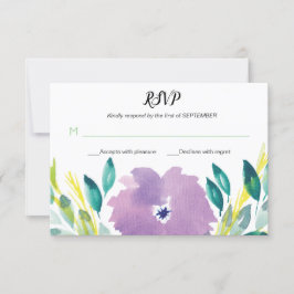 Convites Placa RSVP do Flor