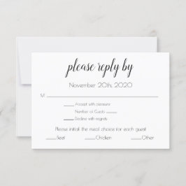 Convites Placa RSVP do gabinete