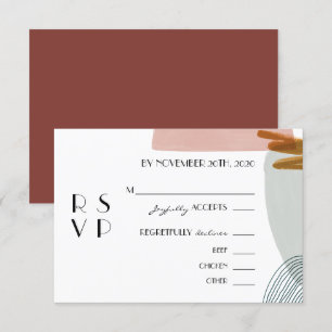 Convites placa RSVP do gabinete abstrato