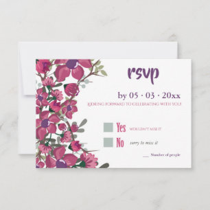 Convites Placa RSVP Dogwood
