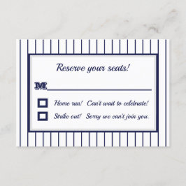 Convites Placa RSVP Pinstripe Nova York