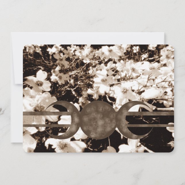Convites Placa Sentimental Dogwood Tripla Moon HandFixing (Verso)
