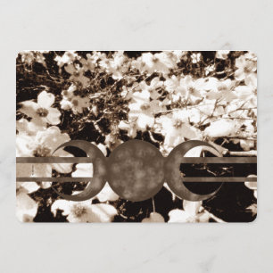 Convites Placa Sentimental Dogwood Triple Moon Handching