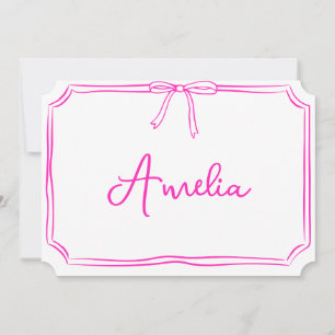 Convites Placa técnica estética de Arco rosa personalizada