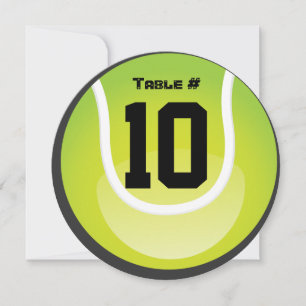 Convites Placa tênis Bat Mitzvah Round Mesa