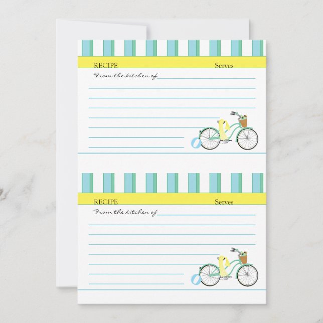 Convites Placas de Bicicleta de Praia (Frente)