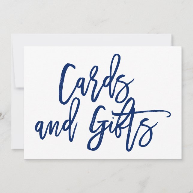 Convites Placas de casamento elegantes com letras à mão e p (Frente)