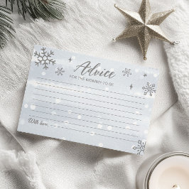 Convites Placas de conselho para Chás de fraldas de inverno