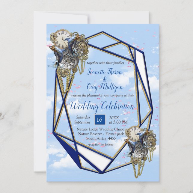 Convites Placas de Festa de casamento e presentes de Eterno (Frente)