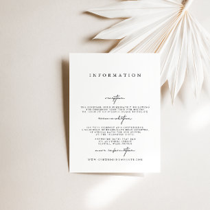 Convites Placas de gabinete de casamento simples e modernas