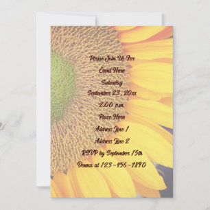 Convites Placas de girassol Floral