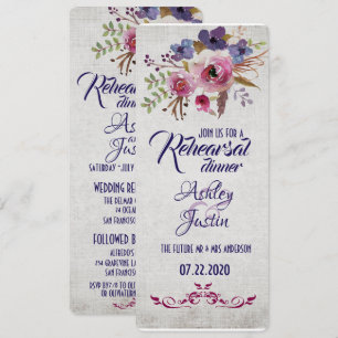 Convites Placas de Janto de ensaio das flores aquáticas el