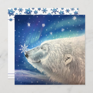 Convites Placas de Neve do Urso Polar