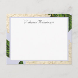 Convites Placas de Nota Personalizadas com Hydrangea Branca