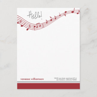Convites Placas de Nota Simples Personalizadas de Notas de