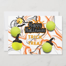 Convites Placas de papel para festas de tênis Halloween