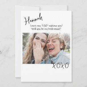Convites Placas de Proposta Bridesmaid