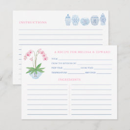 Convites Placas de recebimento de Chá de panela com Orquíde