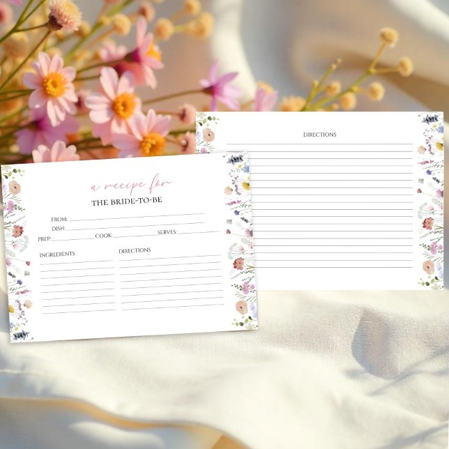 Convites Placas de recebimento de Chá de panela Floral de A (Criador carregado)