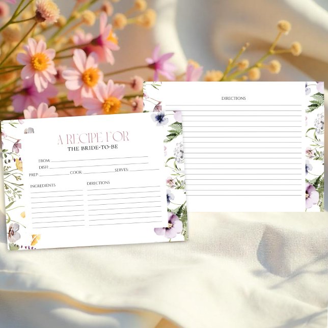 Convites Placas de recebimento de Chá de panela Floral de A (Criador carregado)