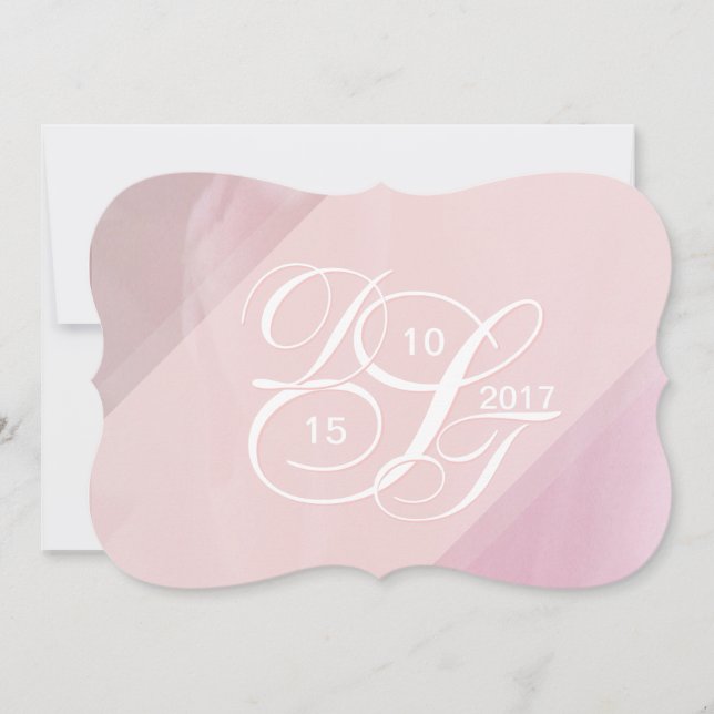 Convites Placas de Recepção de Obrigado Orchid Blush (Frente)