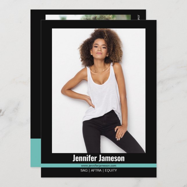 Convites Placas de Sacudir de Talento para Atores do Modelo (Frente/Verso)