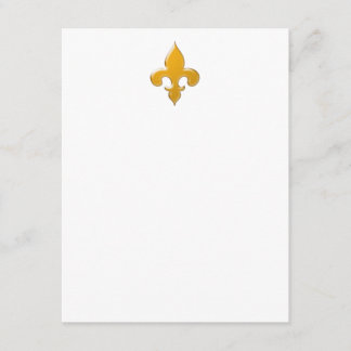 Convites Placas Douradas Fleur de Lis