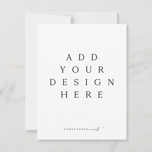 Convites Placas/gabinetes RSVP Verticais (Verso)